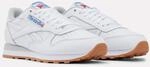 Sneaker REEBOK CLASSIC "CLASSIC LEATHER", Damen, Gr. 46, wei&szlig; (ftwrwei&szlig;, blau,