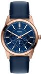 Quarzuhr FOSSIL "Pearson", rosa (blau, blau), Armbanduhren, Herren,...