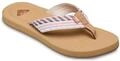 Sandale ROXY "Porto Rope", Damen, Gr. 7(37), beige (natural, crazy pink),