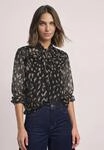 STREET ONE Chiffonbluse Langarm Bluse aus Chiffon mit Schleifendetail /