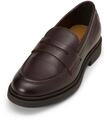 Loafer MARC O'POLO "aus weichem Schafleder", Damen, Gr. 42, Synthetik, braun (schwarz