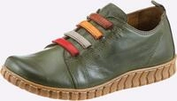 Slipper GEMINI, Damen, Gr. 36, Leder, gr&uuml;n (oliv), Glattleder, Schuhe Slipper
