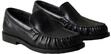 Loafer CALVIN KLEIN "ROUND ESSENTIAL LOAFER LTH", Damen, Gr. 37, Leder, schwarz,