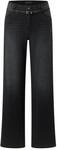 Bequeme Jeans AENGELS "AENGELS Liz Belt", Damen, Gr. 36/30, L&auml;nge 30, anthra...