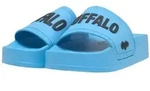 Plateausandaletten BUFFALO "Buffalo PLAYA BOLD", Damen, Gr. 37, blau, unifarben,