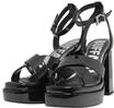 High-Heel-Pantolette BUFFALO "Buffalo MAY MSS CROSS", Damen, Gr. 37, schwarz,