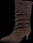 MARCO TOZZI Stiefel Trichterabsatz, Kurzstiefel im Slouchy-Falten-Look