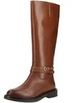 Stiefel GEOX "Geox Stiefel Leder", Damen, Gr. 37, Textil, mittelbraun, Leder, Schuhe