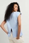 T-Shirt PEPE JEANS "einfaches T-Shirt CAYETANA", Damen, Gr. L, blau (stormy sea