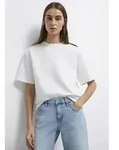 T-Shirt MAVI "SHORT SLEEVE FASHION JERSEY", Damen, Gr. XS, wei&szlig; (antique wei&szlig;), 69%