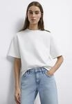 T-Shirt MAVI "SHORT SLEEVE FASHION JERSEY", Damen, Gr. XS, wei&szlig; (antique wei&szlig;), 69%