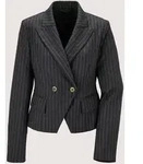 Jackenblazer MADELEINE "Blazer Nadelstreifen-Blazer in Kurzform", Damen, Gr. 36,