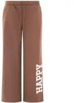 Zwillingsherz Sweathose ""HAPPY"" Statement Print, elastischer Bund mit Kordel,