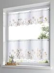 Querbehang HEINE HOME Gr. 3, wei&szlig; (wei&szlig;, beige), B:90cm H:45cm, Polyester, Gardinen