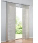 Schiebegardine HEINE HOME Gr. 3, grau (taupe), B:60cm H:225cm, Polyester, Gardinen