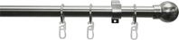 GARDINIA Gardinenstange "Set Metall" 1 l&auml;ufig-l&auml;ufig Fixma&szlig; 1-Lauf