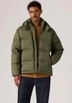 Steppjacke LEVI'S "ROCKWELL HOODED PUFFER 1", Herren, Gr. M, gr&uuml;n (olive night rip