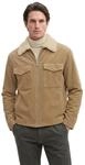 Outdoorjacke MARC O'POLO "mit flauschigem Teddyfellfutter", Herren, Gr. S, beige