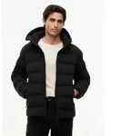 Steppjacke TOMMY HILFIGER "TECH HEAT SEALED JACKET", Herren, Gr. S, schwarz, Web,