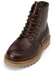 Stiefelette MARC O'POLO "mit Innenzipper", Damen, Gr. 41, Synthetik, schwarz cognac,