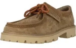 Schn&uuml;rschuh CLARKS "Cleyhill Seam", Herren, Gr. 46, braun (camelfarben), Leder,