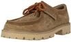 Schn&uuml;rschuh CLARKS "Cleyhill Seam", Herren, Gr. 46, braun (camelfarben), Leder,
