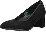 Pumps ARA "Ara Pumps Veloursleder", Damen, Gr. 39, Leder, schwarz, Veloursleder,