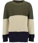Strickpullover BLUE SEVEN "Pullover", Jungen, Gr. 98, gr&uuml;n (7880, oliv), 50%