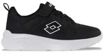 Sneaker LOTTO, M&auml;dchen, Gr. 33, schwarz-wei&szlig; (schwarz, wei&szlig;), Kunstfaser,