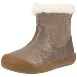 Stiefelette GEOX "Geox Stiefelette Leder", Damen, Gr. 21, braun, Leder, Schuhe