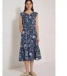 Midikleid CECIL, Damen, Gr. 3XL (48), US-Gr&ouml;&szlig;en, Kurzarm, Stoff, bunt (urban