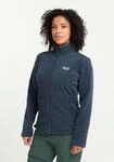 Fleecejacke JACK WOLFSKIN "TAUNUS 200 FZ W", Damen, Gr. 3XL, midnightsky, Fleece,