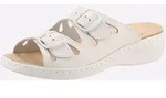 Pantolette CLASSIC, Damen, Gr. 41, wei&szlig;, Glattleder, Schuhe Pantolette