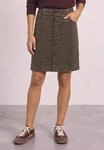 Minirock STREET ONE, Damen, Gr. 32, braun (velvet mocha), Cord, 98% Baumwolle, 2%