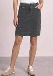 Minirock STREET ONE, Damen, Gr. 32, grau (gravel grau), Web, 98% Baumwolle, 2%