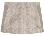 Jerseyrock PUMA "T7 Snake Print Rock Damen", Damen, Gr. S, beige (mouse gray beige),