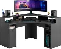 FMD Gamingtisch "Eckschreibtisch Zocker 2" Gaming-Eckschreibtisch mit vielseitigem