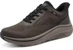Slip-On Sneaker MARCO TOZZI, Herren, Gr. 41, Textil, braun (dunkelbraun), Synthetik,
