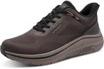 Slip-On Sneaker MARCO TOZZI, Herren, Gr. 41, Textil, braun (dunkelbraun), Synthetik,