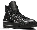 Sneaker CONVERSE "Chuck Taylor All Star Lift", Damen, Gr. 42, schwarz, silber,