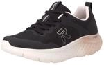 Plateausneaker RIEKER, Damen, Gr. 36, Textil, schwarz, Mesh, Basic, Schuhe