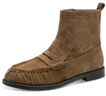 Stiefelette TAMARIS, Damen, Gr. 38, Synthetik Textil, beige (camel), Leder,