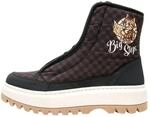 DOGO Winterstiefel "Shelly Boots Schn&uuml;rstiefel Big Steps Cat Damen...