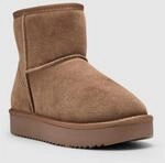 Winterboots ESPRIT "PITERA", Damen, Gr. 37, Warmfutter, braun (cognac), Veloursleder,
