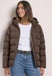 Steppjacke STREET ONE, Damen, Gr. 40, braun (auburn braun), Stoff, Oberstoff: 100%