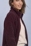 STREET ONE Fleecejacke ohne Kapuze Teddy-Jacke mit Stehkragen und Zipper
