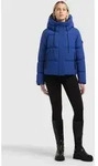 Steppjacke KHUJO "ENITS2 MATT", Damen, Gr. XS, blau (indigo), Web, 100% Polyester,