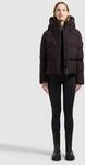 Steppjacke KHUJO "ENITS2 MATT", Damen, Gr. XS, braun (moody plum), Web, 100%