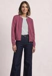 Cardigan STREET ONE, Damen, Gr. 34, rosa (schwarz clouded blush), Stoff;Satin, 46%