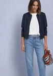STREET ONE Sweatjacke Langarm Jacke im Silk-Look mit Zipper